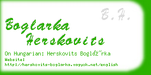 boglarka herskovits business card